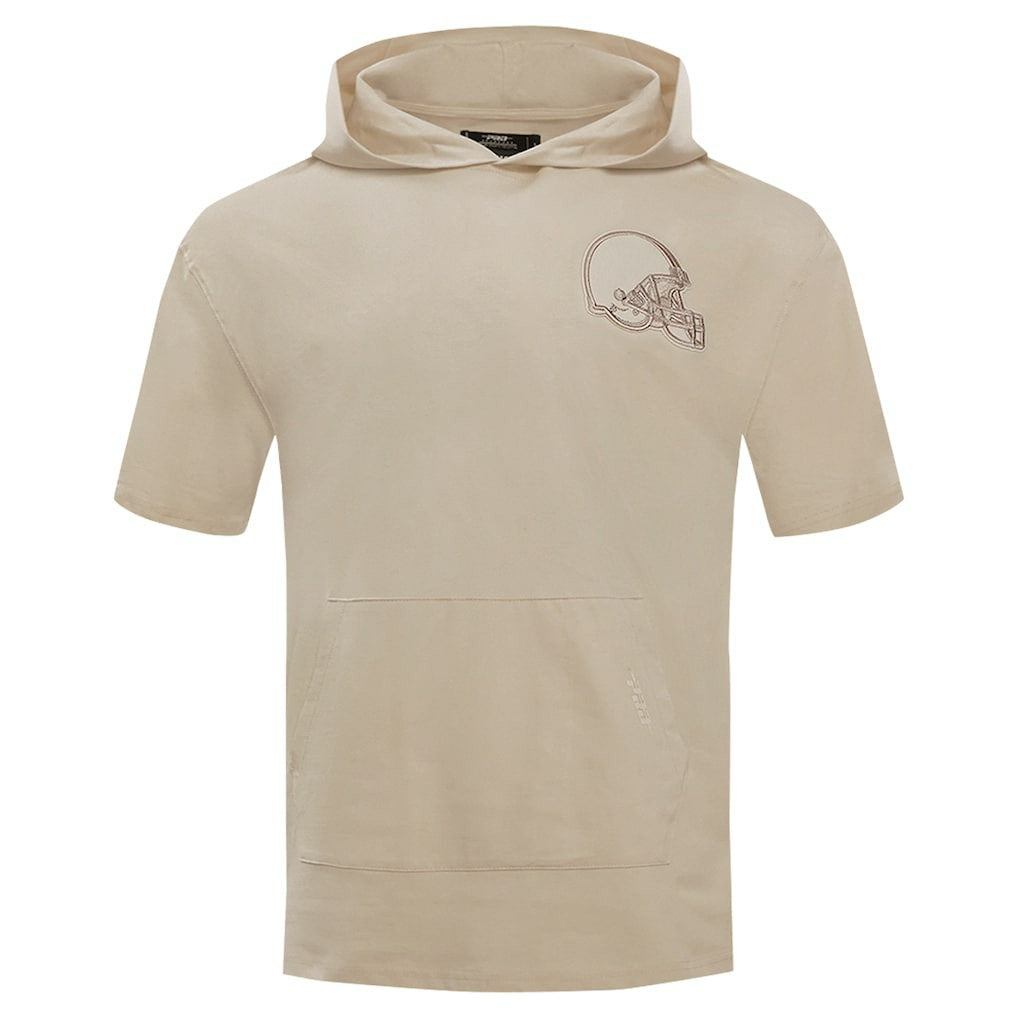 Cleveland Browns  Pro Standard Neutrals Capsule Short Sleeve Pullover Hoodie