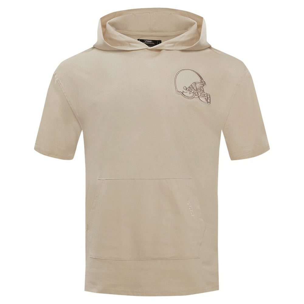 Cleveland Browns  Pro Standard Neutrals Capsule Short Sleeve Pullover Hoodie