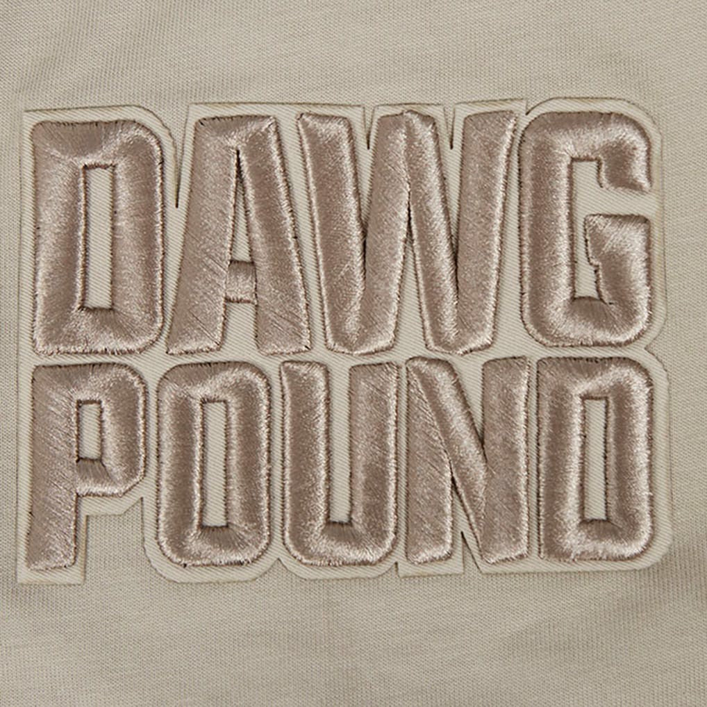 Cleveland Browns  Pro Standard Neutrals Capsule Short Sleeve Pullover Hoodie