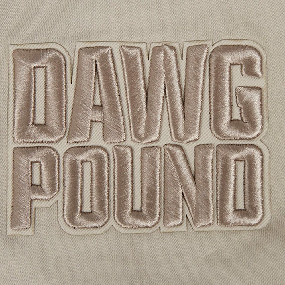 Cleveland Browns  Pro Standard Neutrals Capsule Short Sleeve Pullover Hoodie