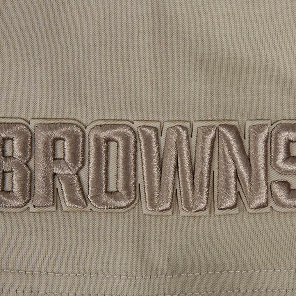 Cleveland Browns  Pro Standard Neutrals Capsule Short Sleeve Pullover Hoodie