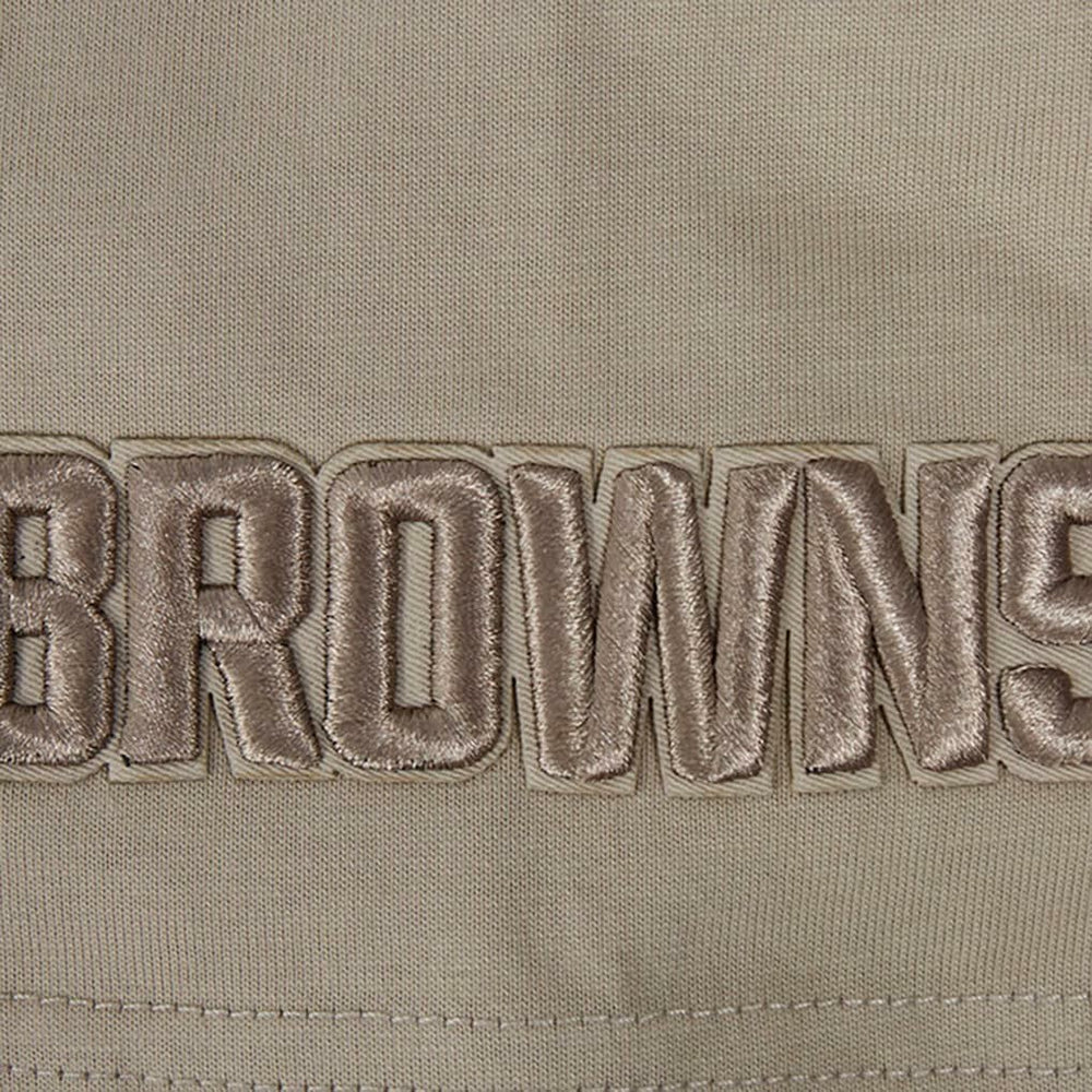 Cleveland Browns  Pro Standard Neutrals Capsule Short Sleeve Pullover Hoodie