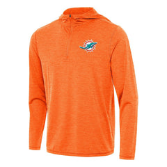 Miami Dolphins  Antigua Tidy Quarter-Zip Pullover Hoodie