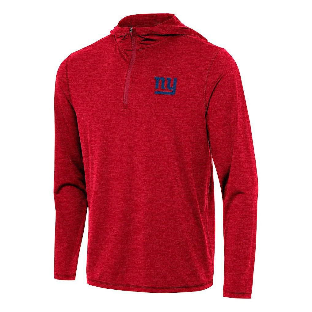 New York Giants  Antigua Tidy Quarter-Zip Pullover Hoodie
