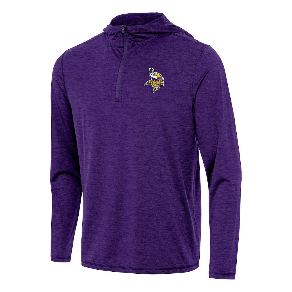 Minnesota Vikings  Antigua Tidy Quarter-Zip Pullover Hoodie