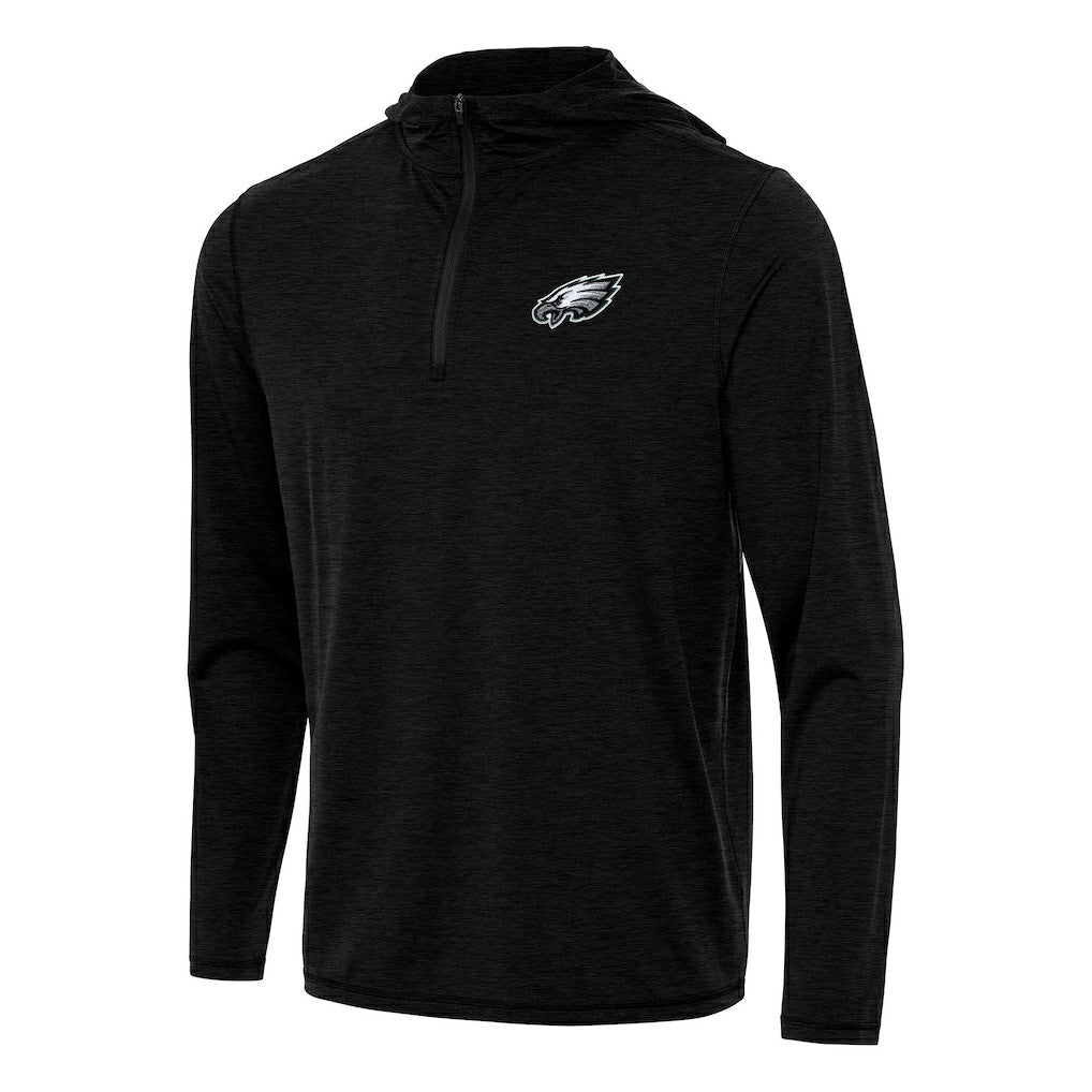 Philadelphia Eagles  Antigua Tidy Quarter-Zip Pullover Hoodie