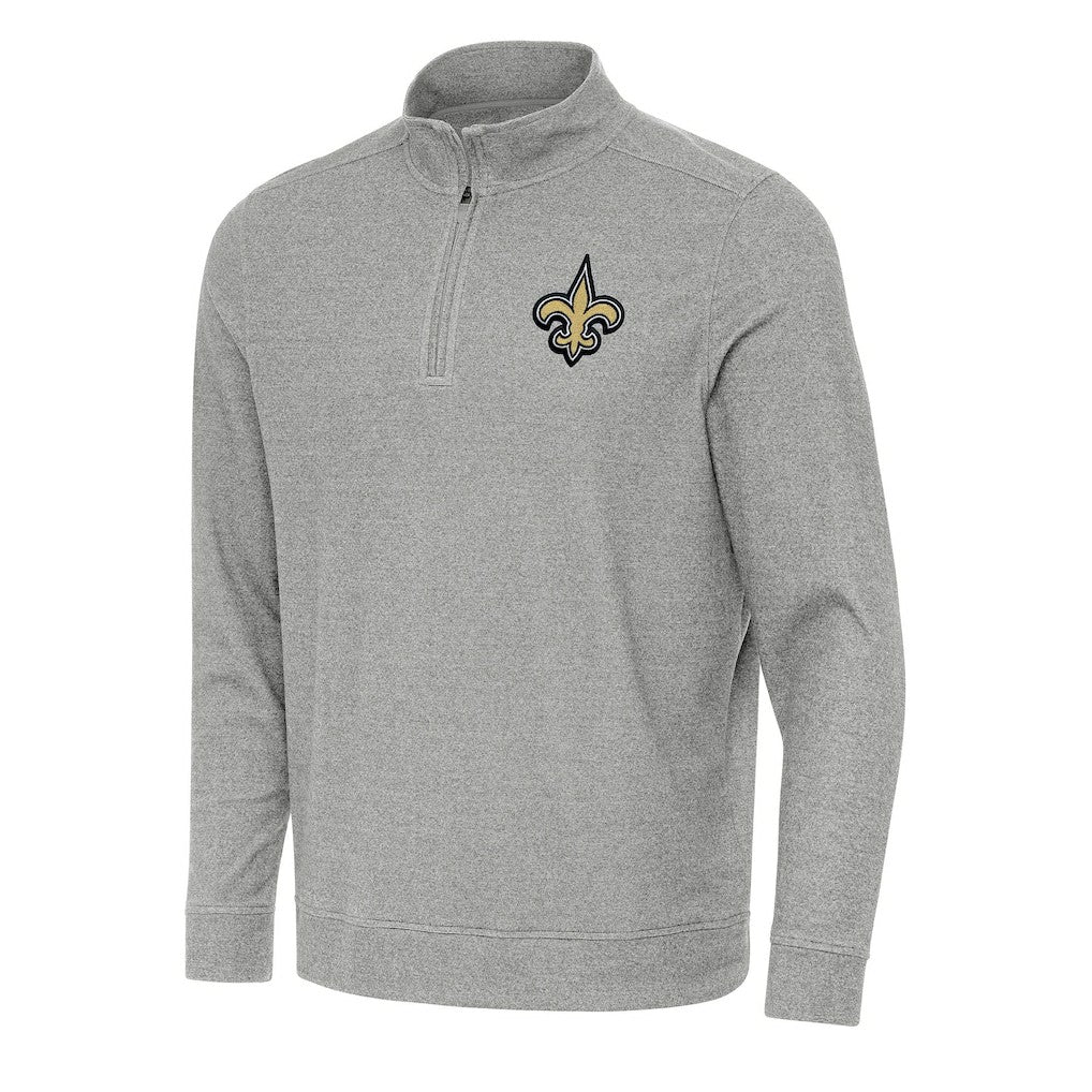 New Orleans Saints  Antigua Subtle Quarter-Zip Top
