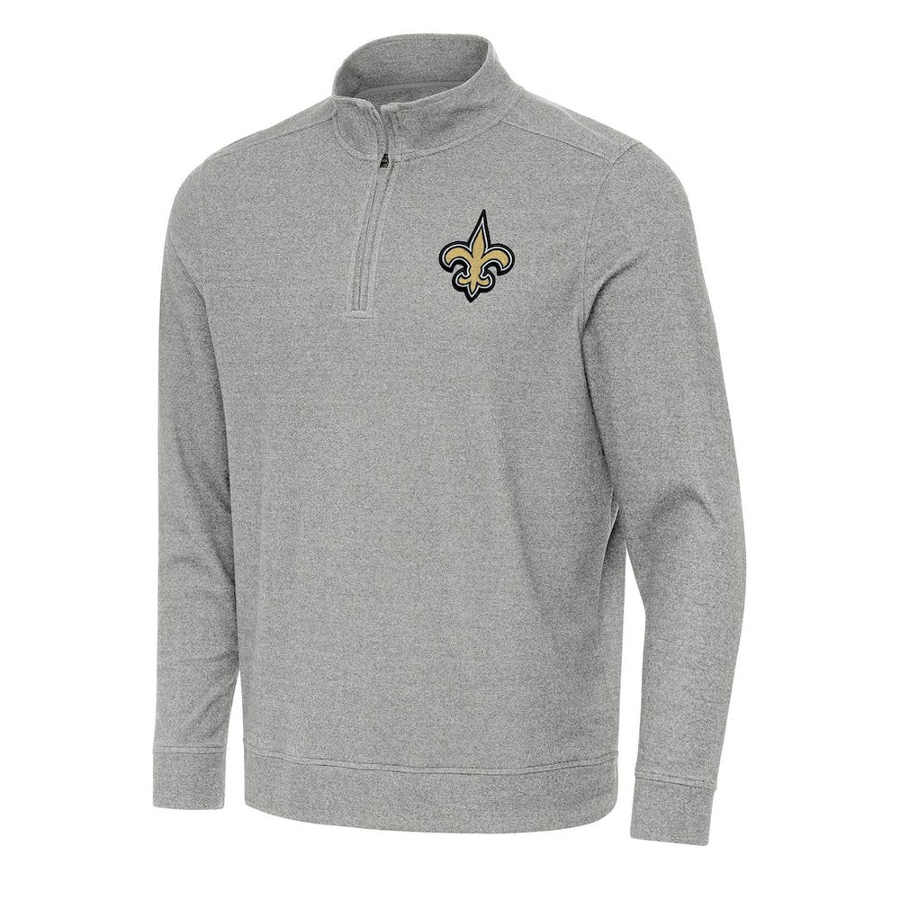 New Orleans Saints  Antigua Subtle Quarter-Zip Top