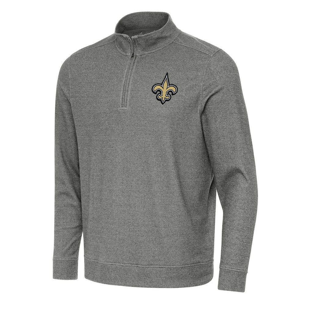 New Orleans Saints  Antigua Subtle Quarter-Zip Top