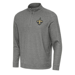 New Orleans Saints  Antigua Subtle Quarter-Zip Top
