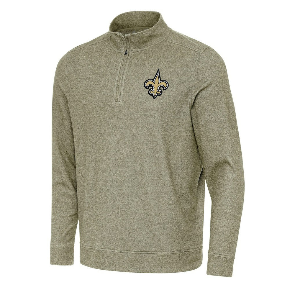New Orleans Saints  Antigua Subtle Quarter-Zip Top