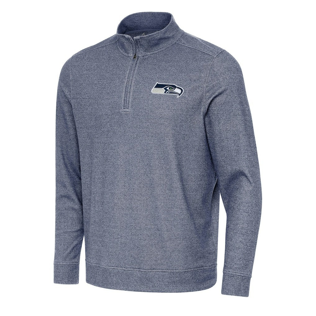 Seattle Seahawks  Antigua Subtle Quarter-Zip Top