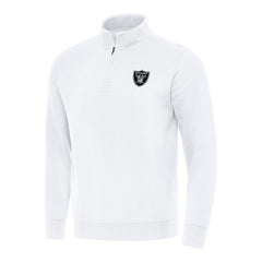 Las Vegas Raiders  Antigua Victory Quarter-Zip Pullover Top