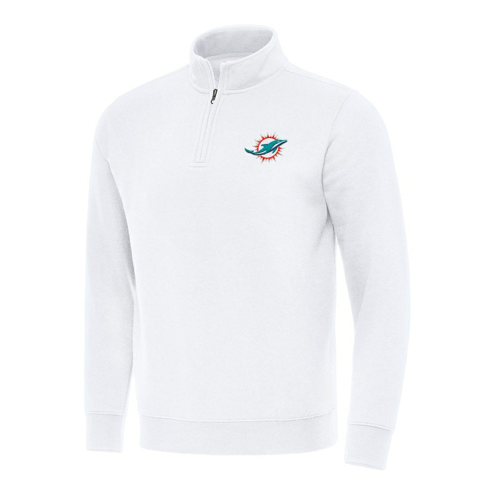 Miami Dolphins  Antigua Victory Quarter-Zip Pullover Top