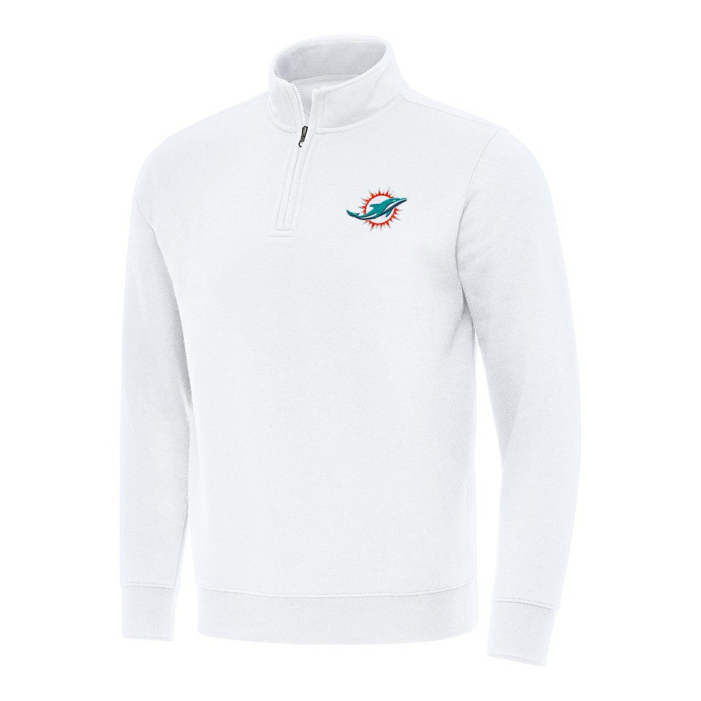 Miami Dolphins  Antigua Victory Quarter-Zip Pullover Top