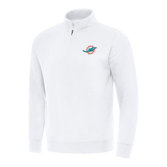 Miami Dolphins  Antigua Victory Quarter-Zip Pullover Top