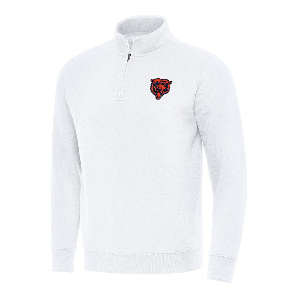 Chicago Bears  Antigua Victory Quarter-Zip Pullover Top