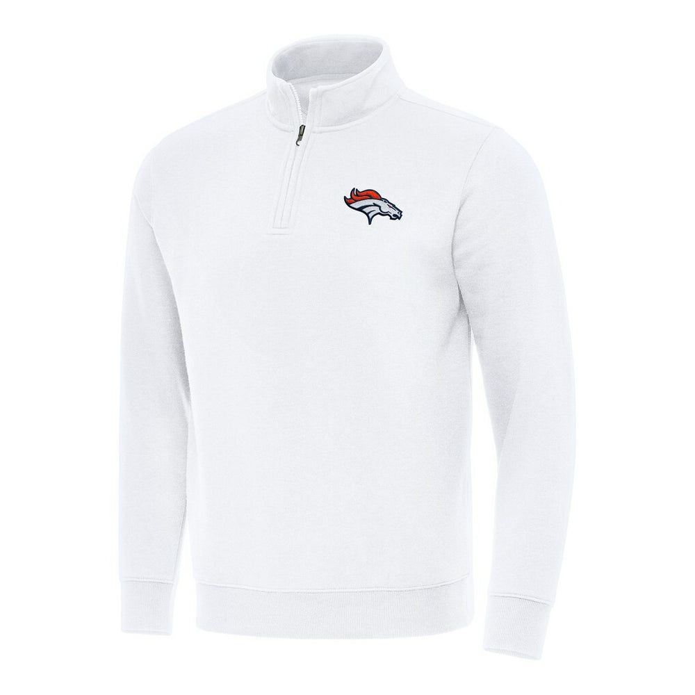 Denver Broncos  Antigua Victory Quarter-Zip Pullover Top