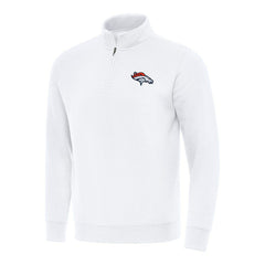 Denver Broncos  Antigua Victory Quarter-Zip Pullover Top