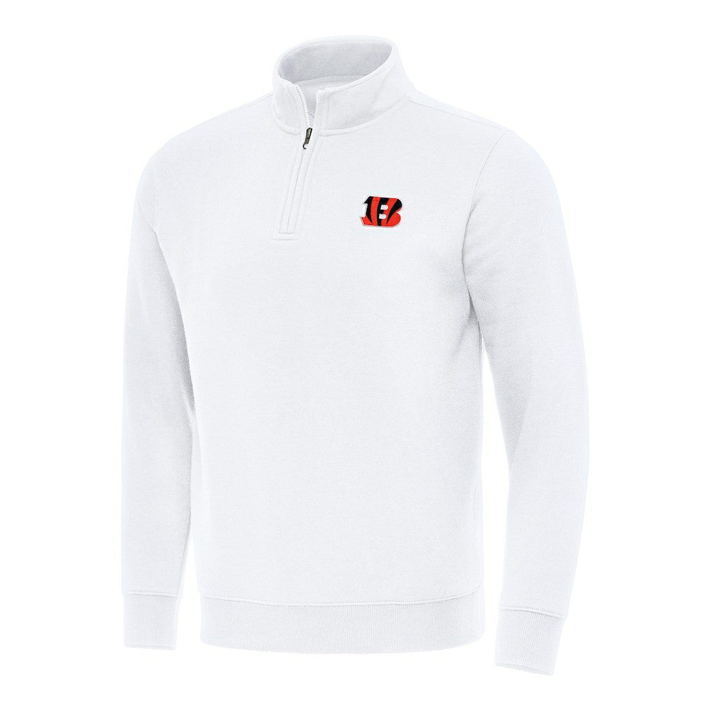 Cincinnati Bengals  Antigua Victory Quarter-Zip Pullover Top