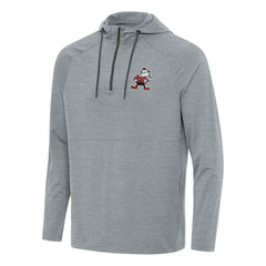 Cleveland Browns  Antigua Spikes Quarter-Zip Pullover Hoodie
