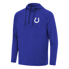 Indianapolis Colts  Antigua Spikes Quarter-Zip Pullover Hoodie
