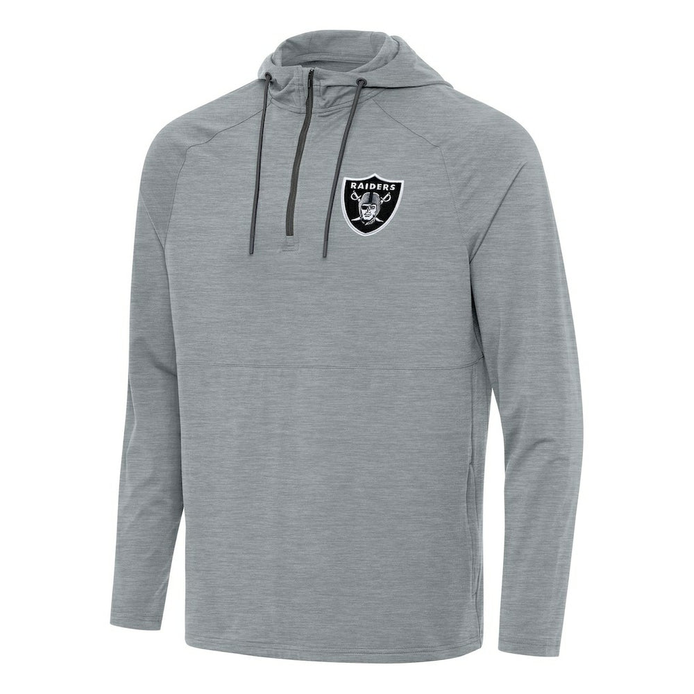 Las Vegas Raiders  Antigua Spikes Quarter-Zip Pullover Hoodie