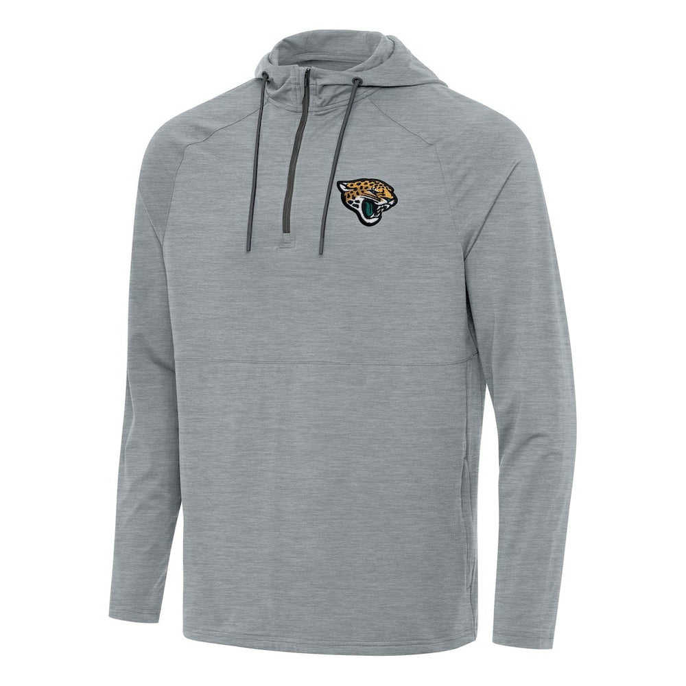 Jacksonville Jaguars  Antigua Spikes Quarter-Zip Pullover Hoodie