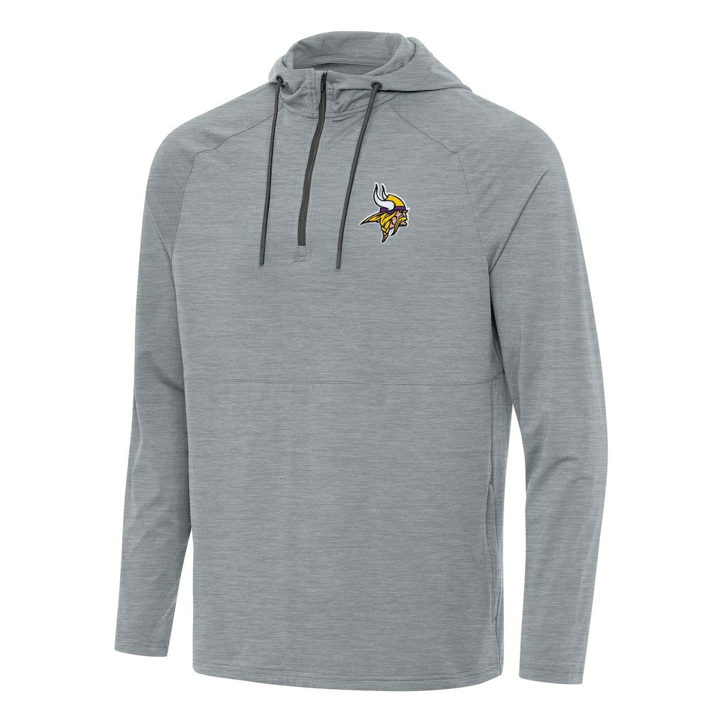 Minnesota Vikings  Antigua Spikes Quarter-Zip Pullover Hoodie