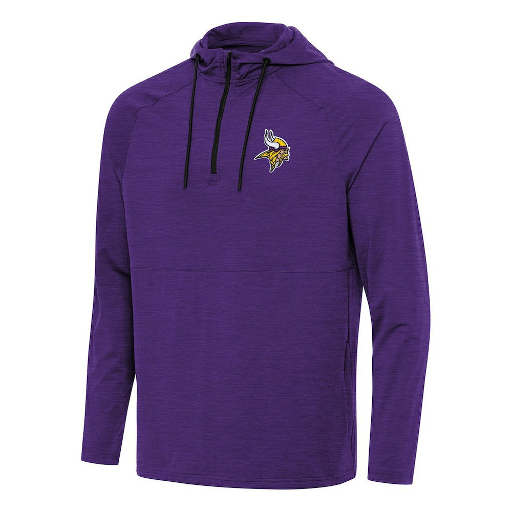 Minnesota Vikings  Antigua Spikes Quarter-Zip Pullover Hoodie