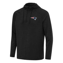New England Patriots  Antigua Spikes Quarter-Zip Pullover Hoodie
