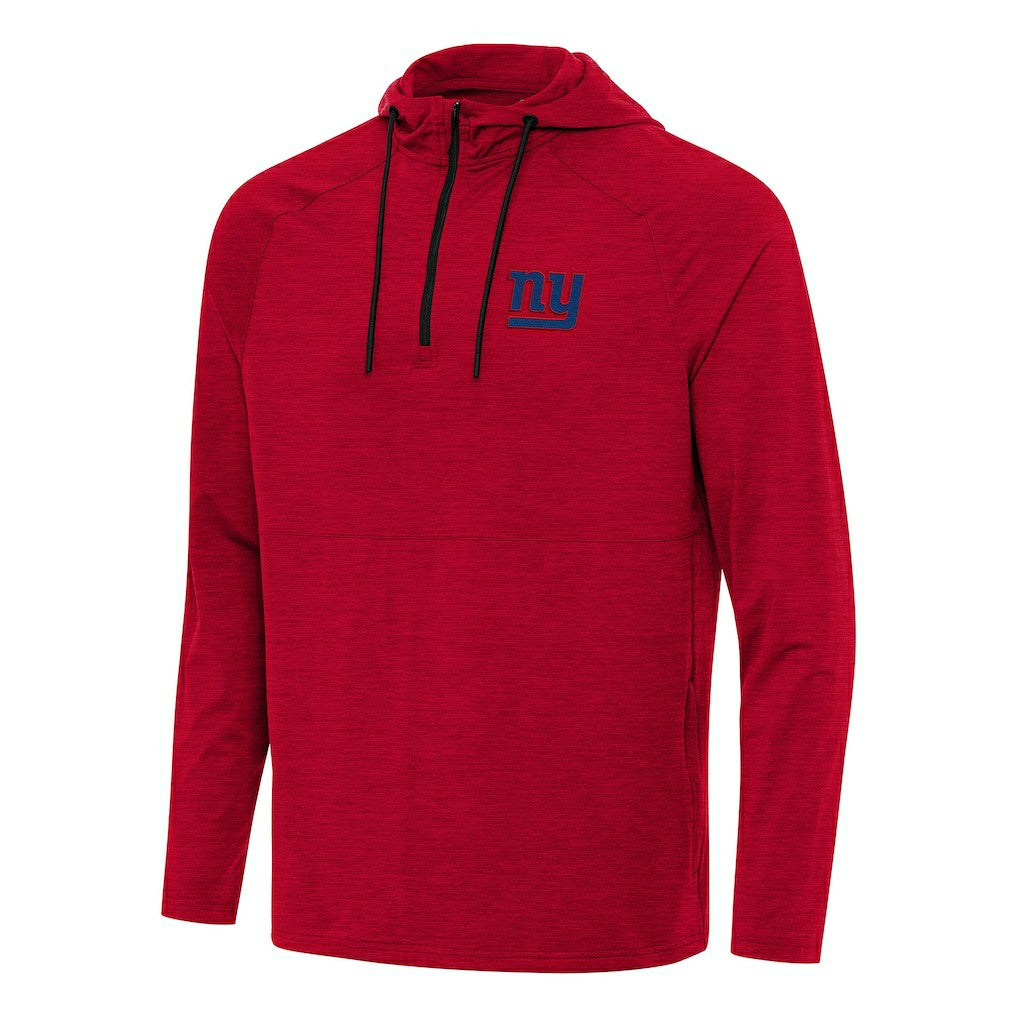 New York Giants  Antigua Spikes Quarter-Zip Pullover Hoodie