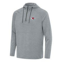 Kansas City Chiefs  Antigua Spikes Quarter-Zip Pullover Hoodie