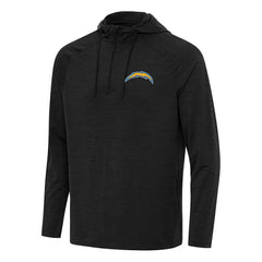 Los Angeles Chargers  Antigua Spikes Quarter-Zip Pullover Hoodie