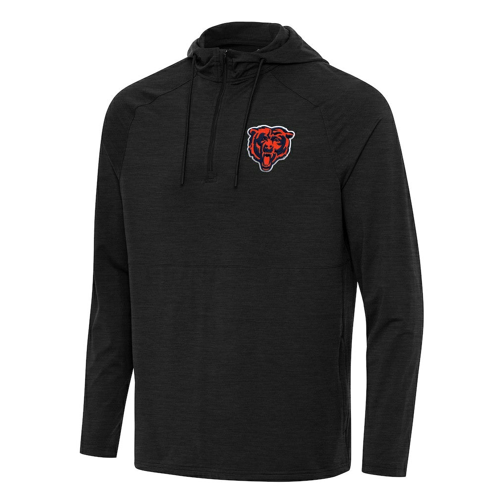 Chicago Bears  Antigua Spikes Quarter-Zip Pullover Hoodie