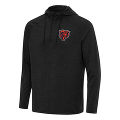 Chicago Bears  Antigua Spikes Quarter-Zip Pullover Hoodie