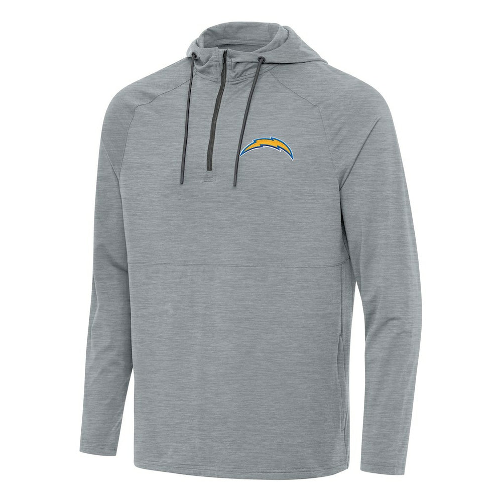 Los Angeles Chargers  Antigua Spikes Quarter-Zip Pullover Hoodie
