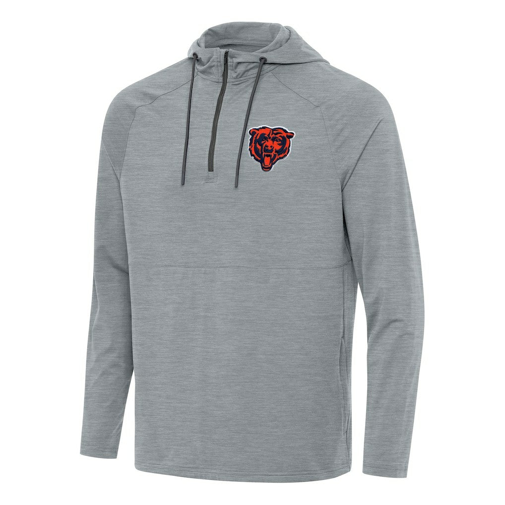 Chicago Bears  Antigua Spikes Quarter-Zip Pullover Hoodie