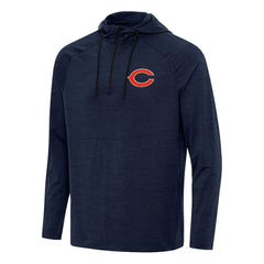 Chicago Bears  Antigua Spikes Quarter-Zip Pullover Hoodie