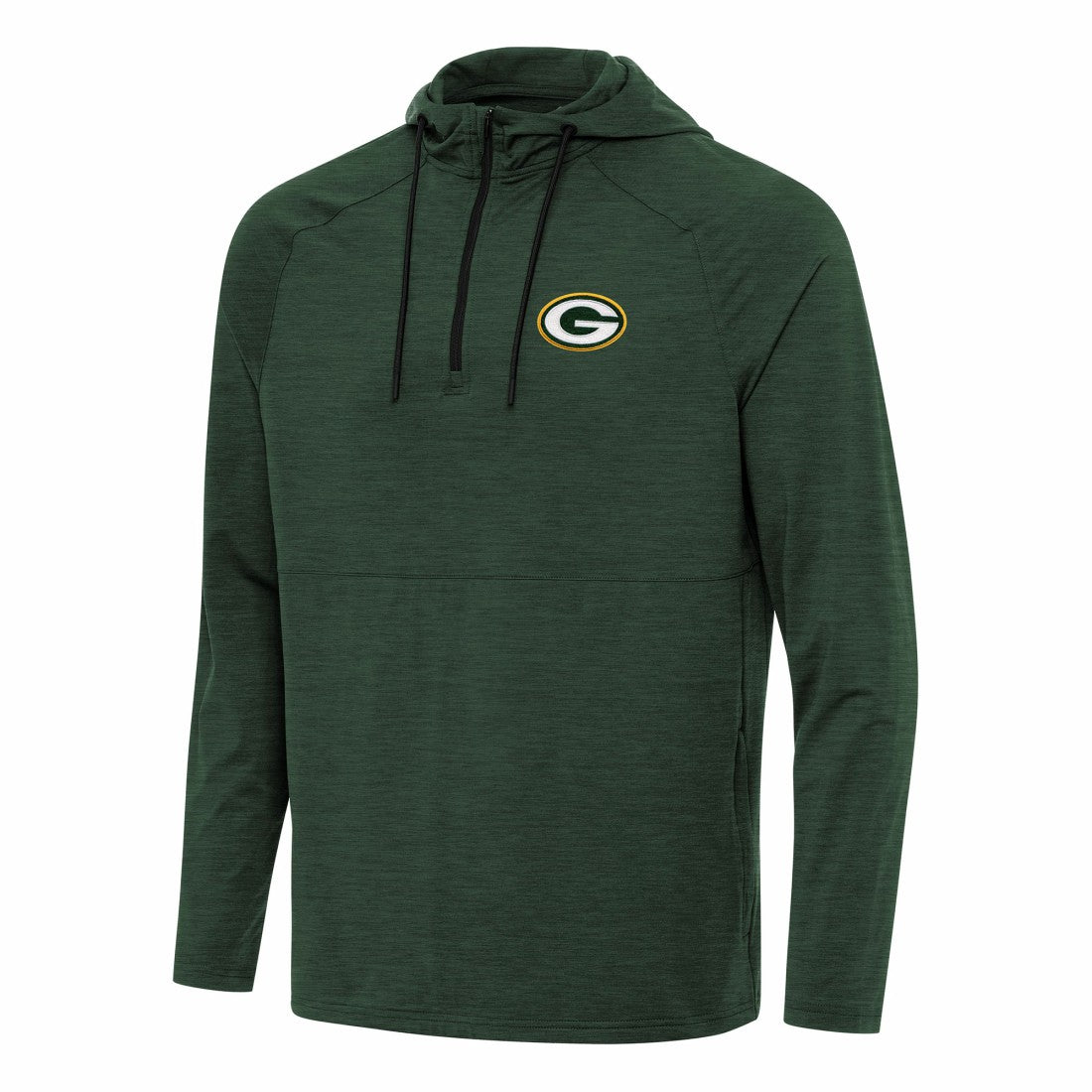 Green Bay Packers  Antigua Spikes Quarter-Zip Pullover Hoodie