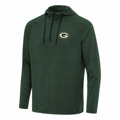 Green Bay Packers  Antigua Spikes Quarter-Zip Pullover Hoodie
