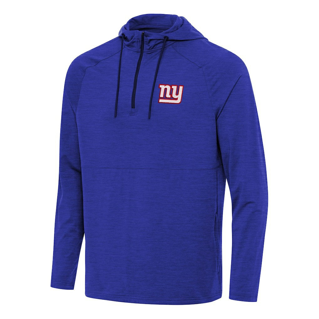 New York Giants  Antigua Spikes Quarter-Zip Pullover Hoodie
