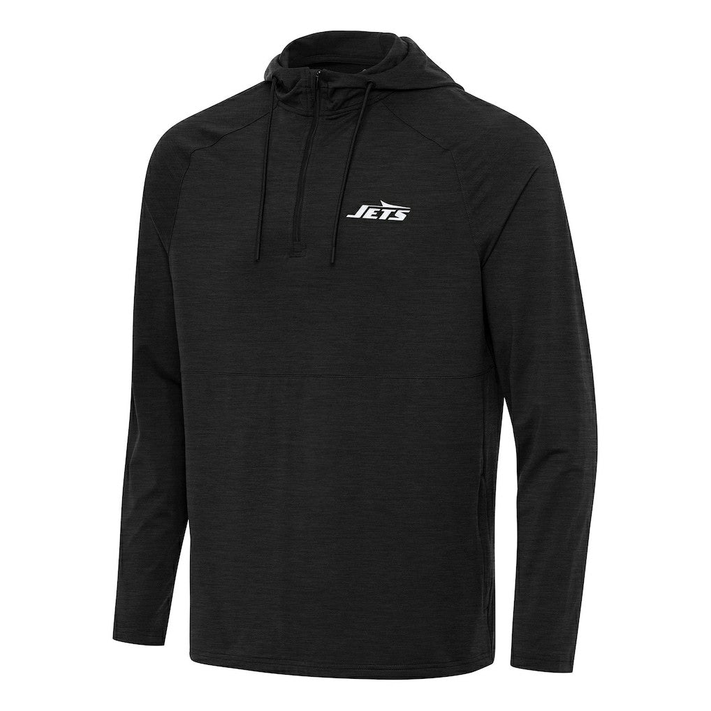 New York Jets  Antigua Spikes Quarter-Zip Pullover Hoodie