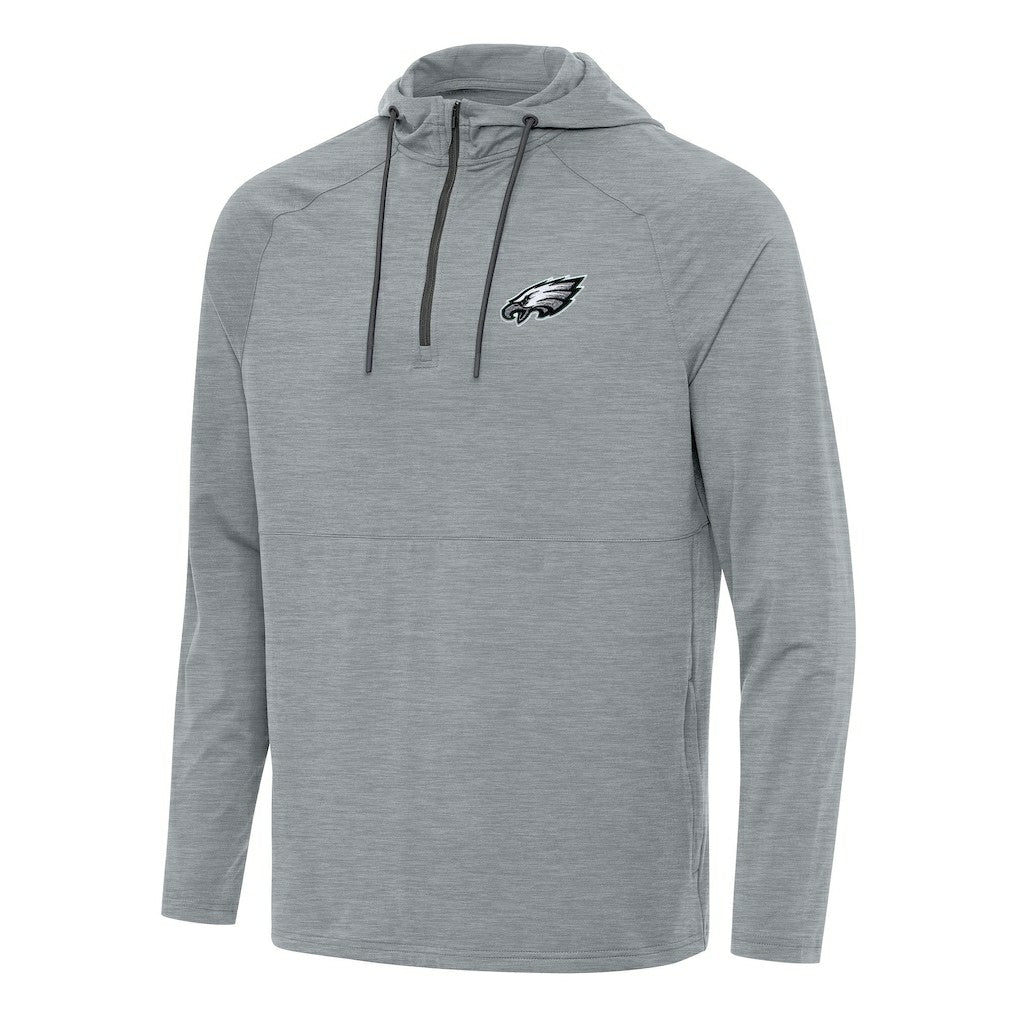 Philadelphia Eagles  Antigua Spikes Quarter-Zip Pullover Hoodie