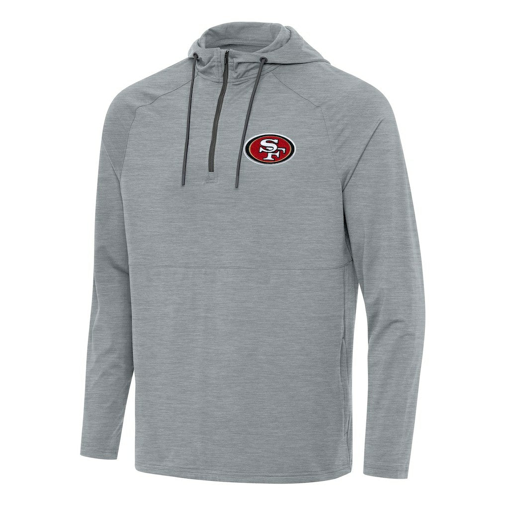 San Francisco 49ers  Antigua Spikes Quarter-Zip Pullover Hoodie