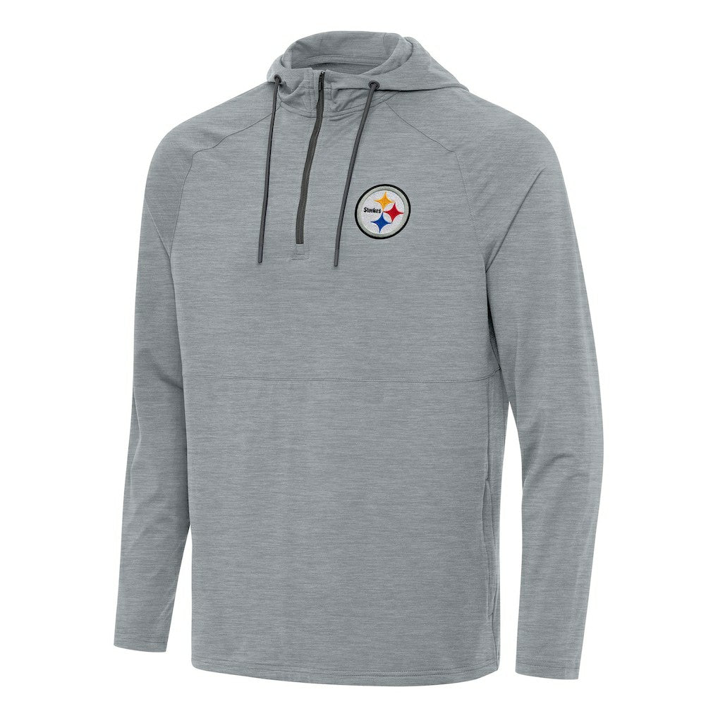 Pittsburgh Steelers  Antigua Spikes Quarter-Zip Pullover Hoodie