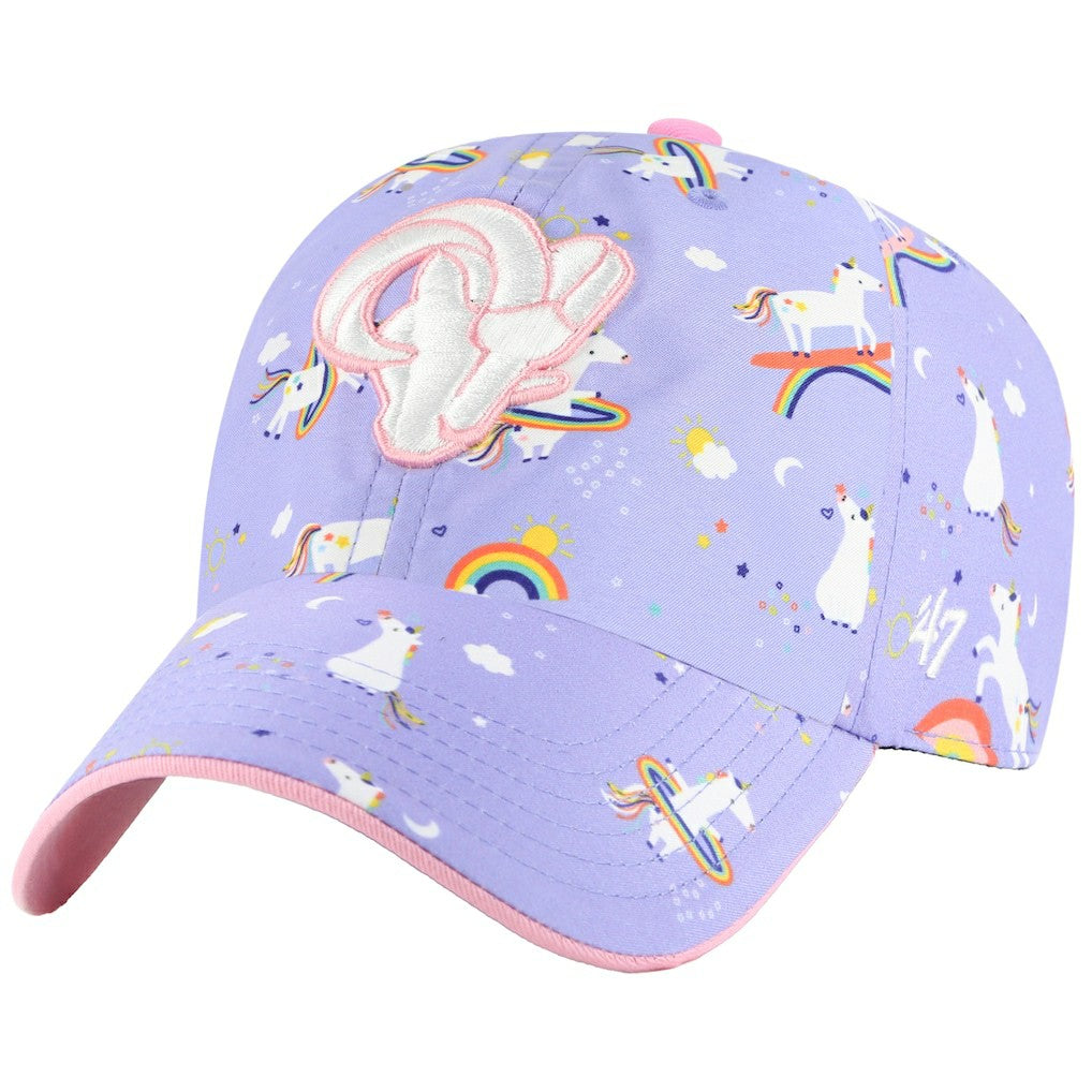 Los Angeles Rams 47 brand '47 Girls Preschool Unicorn Clean Up Adjustable Hat