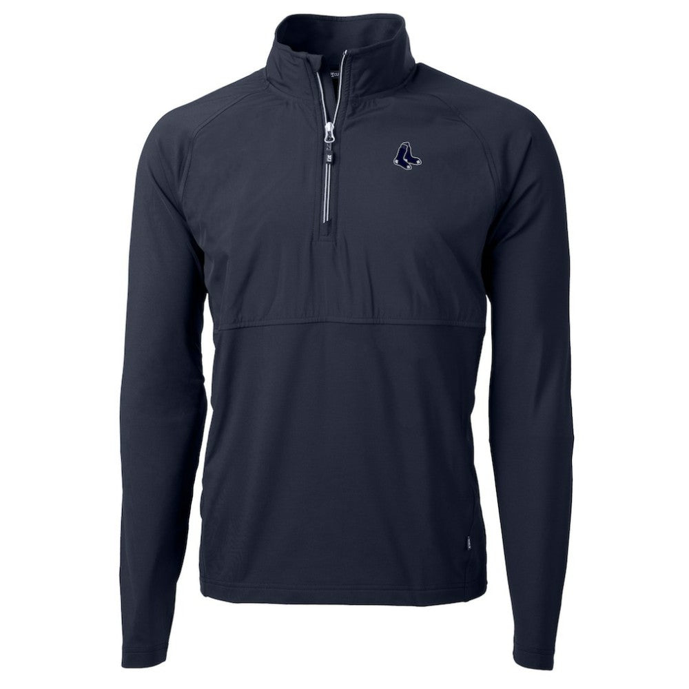 Boston Red Sox Cutter & Buck Adapt Eco Hybrid Raglan DryTec Quarter-Zip Jacket | MLB Shop