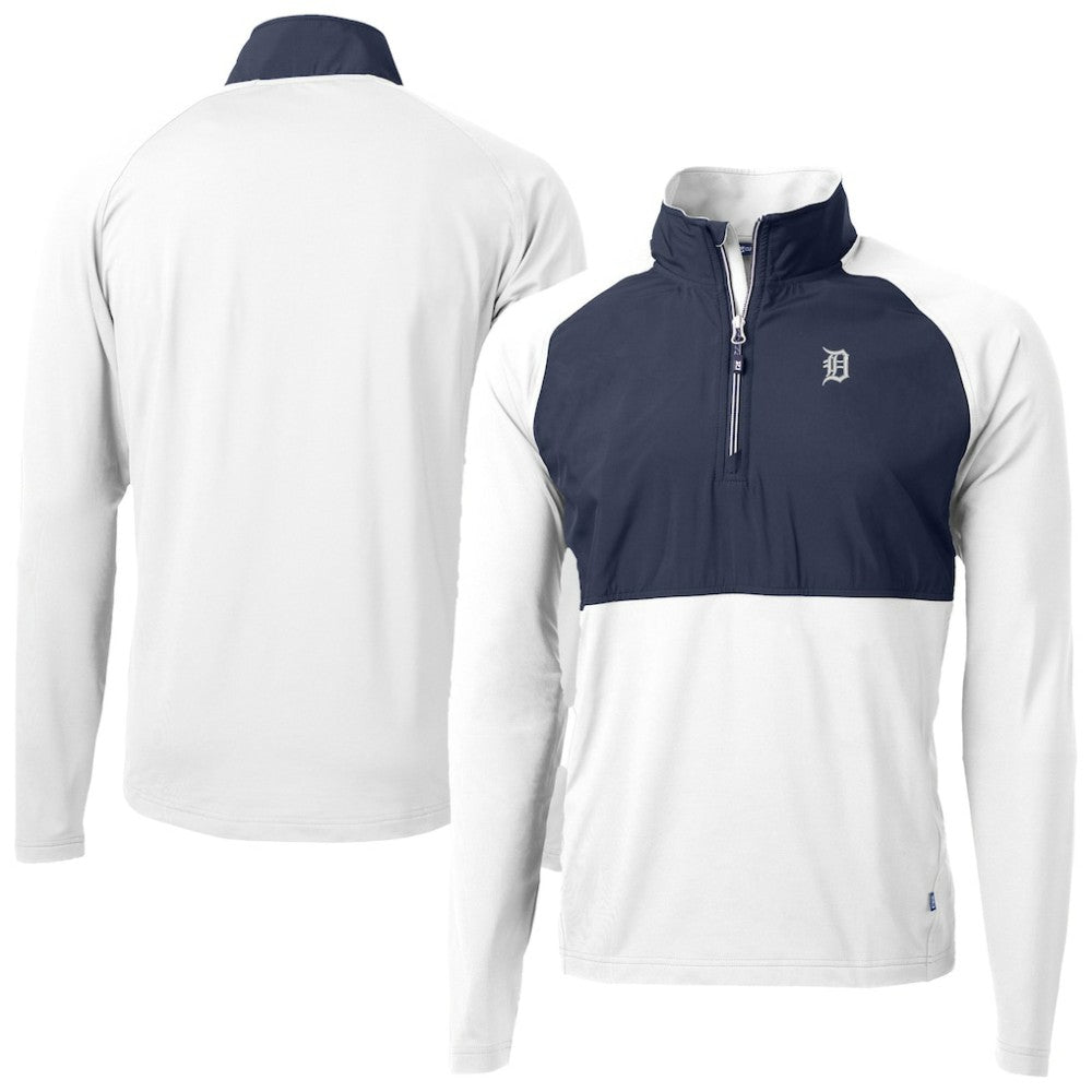 Detroit Tigers Cutter & Buck Adapt Eco Hybrid Raglan DryTec Quarter-Zip Jacket | MLB Shop