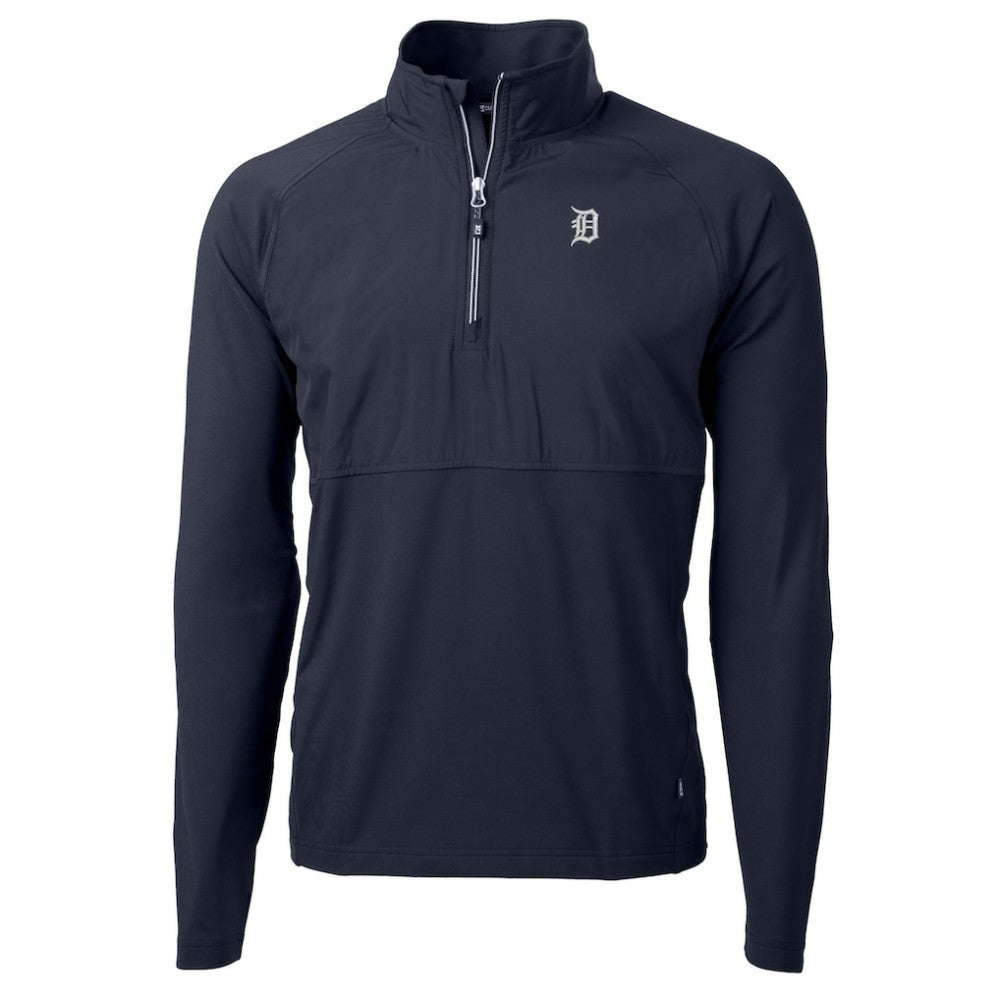 Detroit Tigers Cutter & Buck Adapt Eco Hybrid Raglan DryTec Quarter-Zip Jacket | MLB For sale